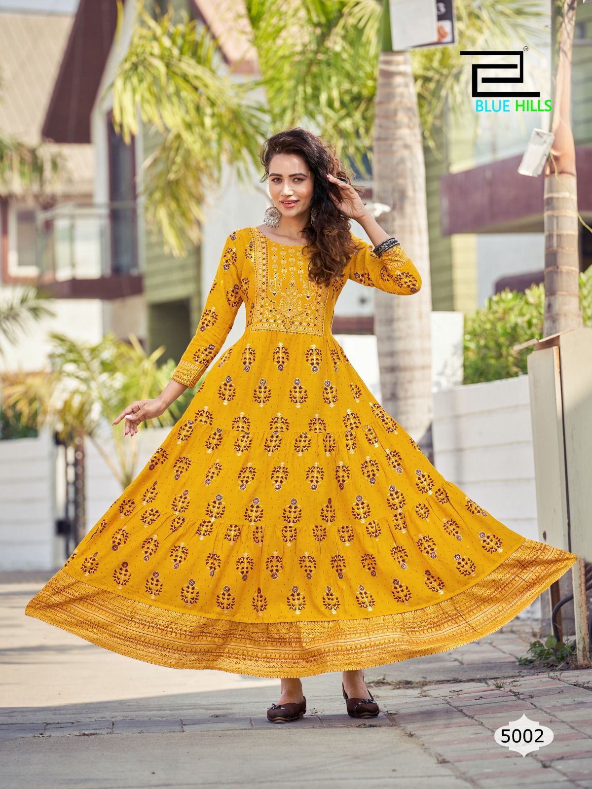 Sandwich Vol 5 By Blue Hills Anarkali Kurtis Catalog